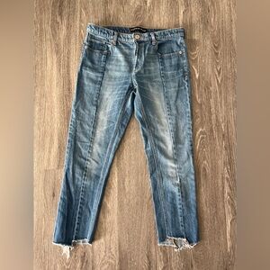 Express Jeans Distressed Blue Denim Jeans Women’s Size 10 Regular